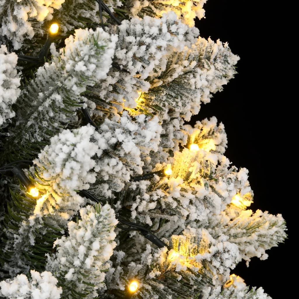 Künstlicher Weihnachtsbaum mit Schnee 300 LEDs 210 cm