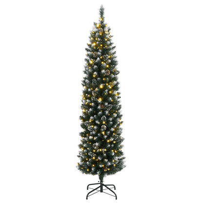 Künstlicher Weihnachtsbaum Schlank 150 LEDs 120 cm