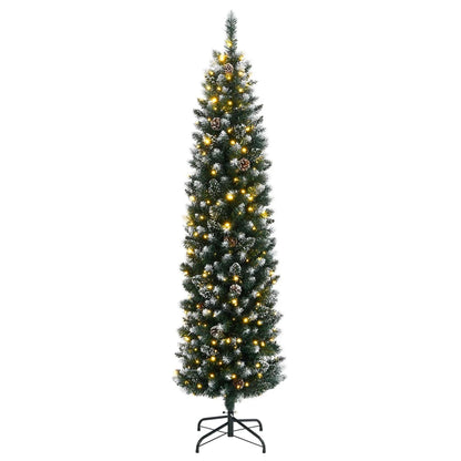 Künstlicher Weihnachtsbaum Schlank 150 LEDs 150 cm