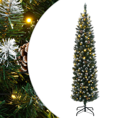 Künstlicher Weihnachtsbaum Schlank 300 LEDs 180 cm