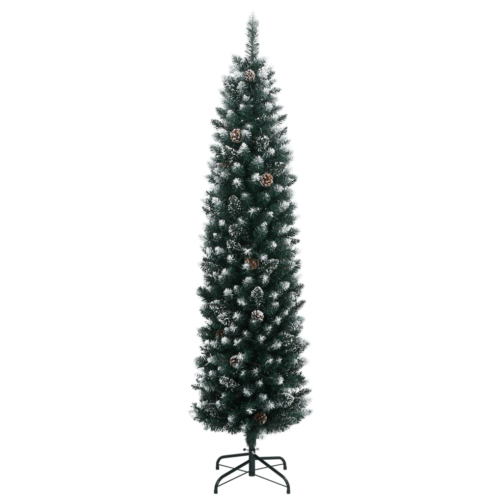 Künstlicher Weihnachtsbaum Schlank 300 LEDs 210 cm