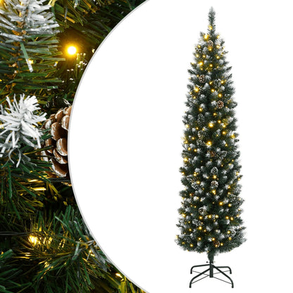 Künstlicher Weihnachtsbaum Schlank 300 LEDs 240 cm