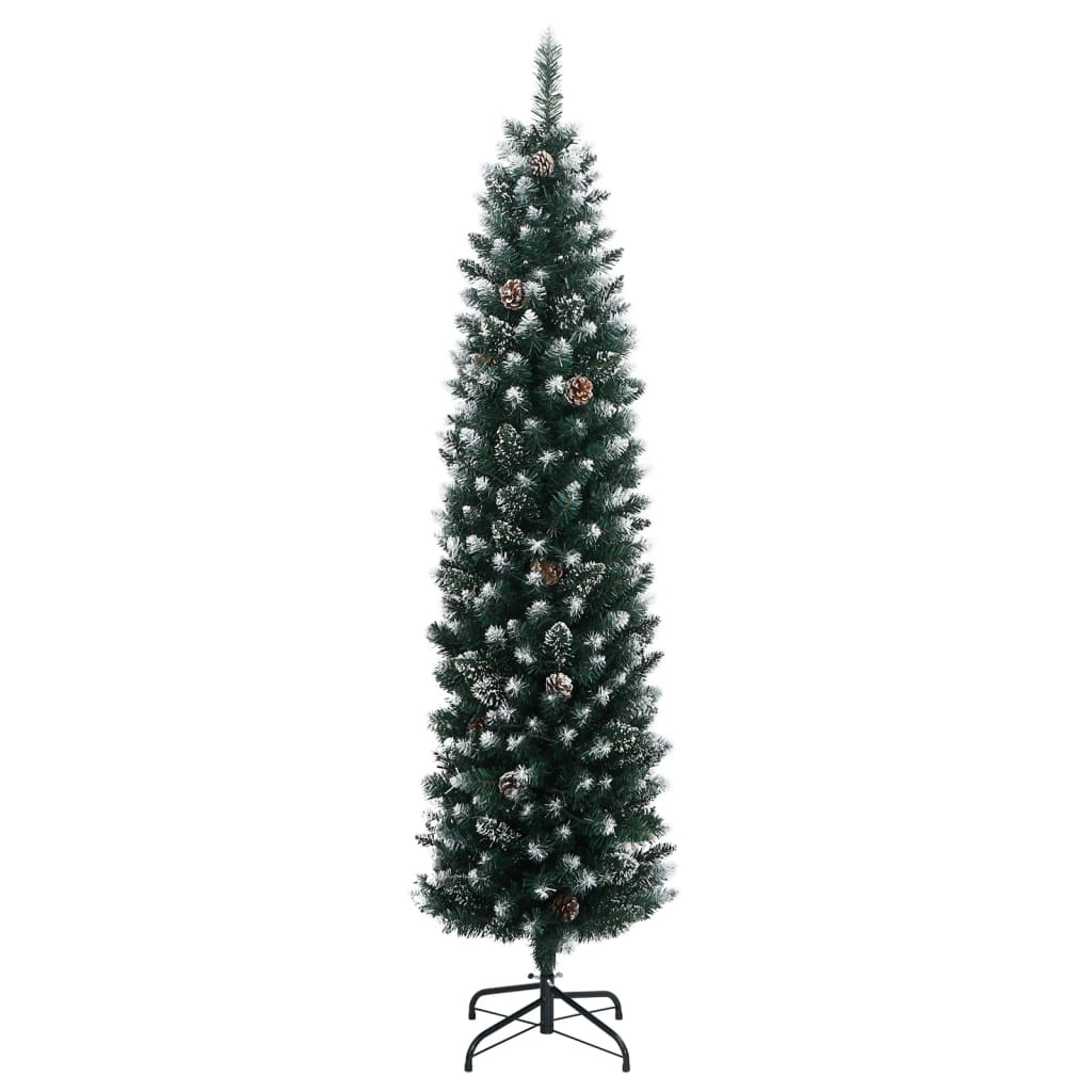 Künstlicher Weihnachtsbaum Schlank 300 LEDs 240 cm