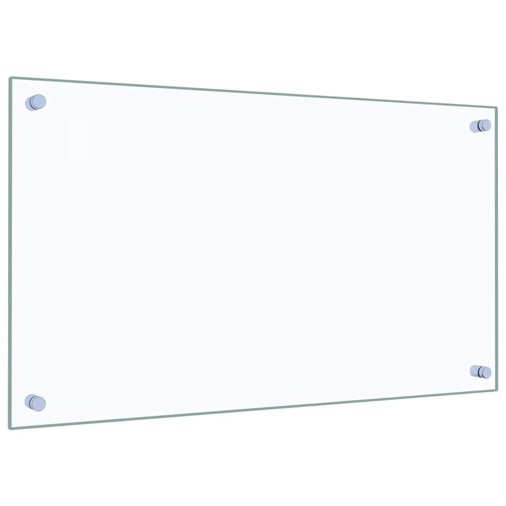Küchenrückwände 2 Stk. Transparent 70x40 cm Hartglas