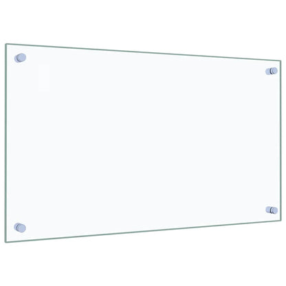 Küchenrückwände 2 Stk. Transparent 70x40 cm Hartglas