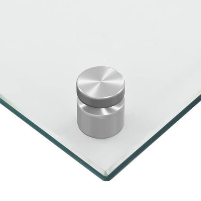 Küchenrückwände 2 Stk. Transparent 70x60 cm Hartglas