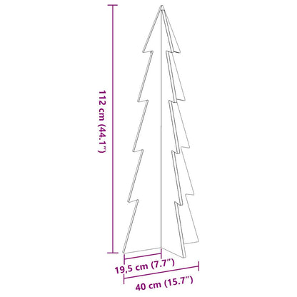 Weihnachtsbaum zum Schmücken Wachsbraun 112cm Massivholz Kiefer