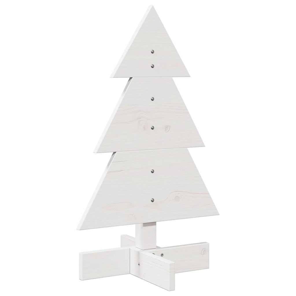 Weihnachtsbaum zum Schmücken Weiß 60 cm Massivholz Kiefer