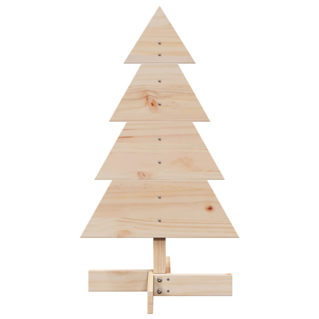 Weihnachtsbaum Holz zum Schmücken 80 cm Massivholz Kiefer