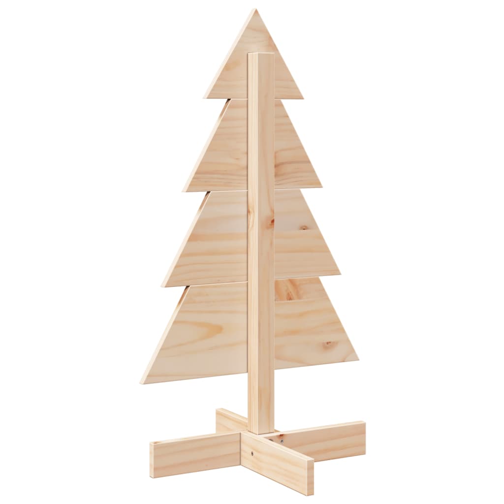 Weihnachtsbaum Holz zum Schmücken 80 cm Massivholz Kiefer