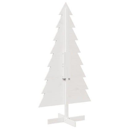 Weihnachtsbaum zum Schmücken Weiß 150 cm Massivholz Kiefer