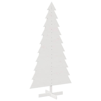 Weihnachtsbaum zum Schmücken Weiß 180 cm Massivholz Kiefer