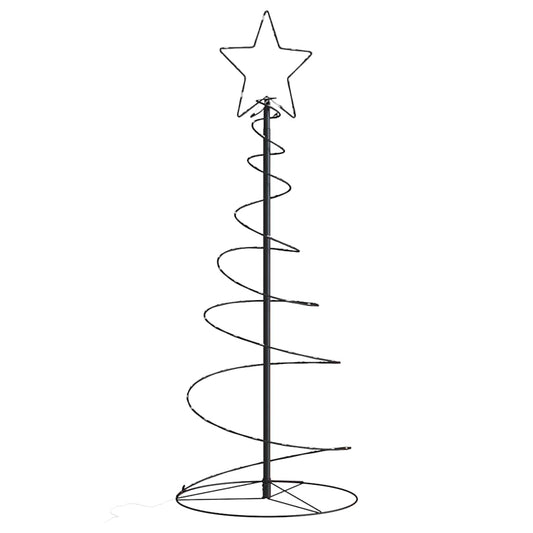 Weihnachtsbaum Kegelform 80 LEDs Warmweiß 120 cm