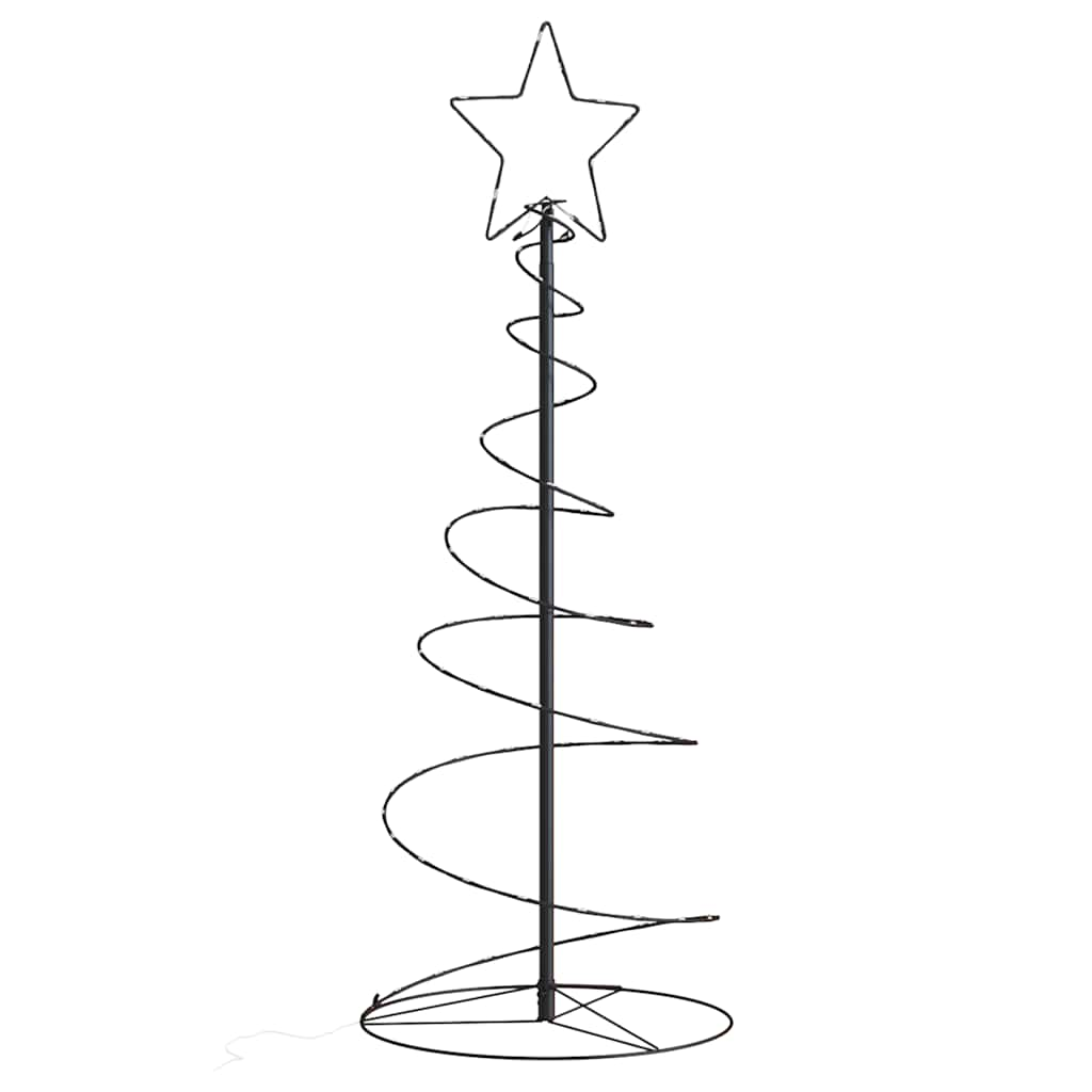 Weihnachtsbaum Kegelform 80 LEDs Warmweiß 120 cm