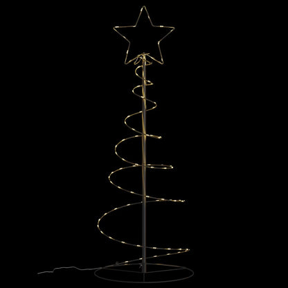 Weihnachtsbaum Kegelform 80 LEDs Warmweiß 120 cm