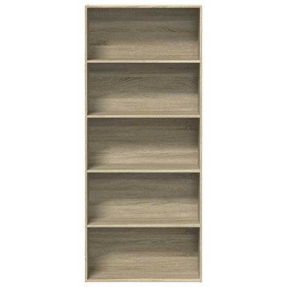 Bücherregal Sonoma-Eiche 80x30x189 cm Holzwerkstoff