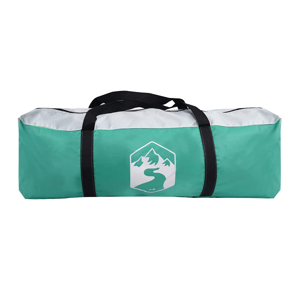 Poolzelt mit abnehmbarem Überzelt Netzwänden Meergrün 512x458cm