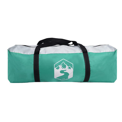 Poolzelt mit abnehmbarem Überzelt Netzwänden Meergrün 512x458cm