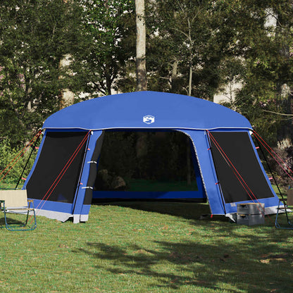 Poolzelt mit abnehmbarem Überzelt Netzwänden Azurblau 618x532cm