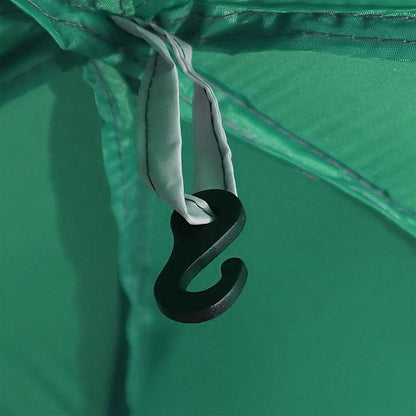 Poolzelt mit abnehmbarem Überzelt Netzwänden Meergrün 612x612cm