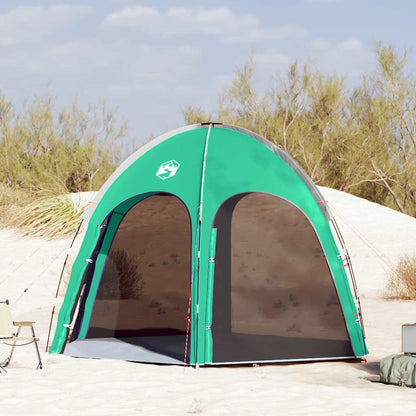 Tenda da piscina, verde mare, 366 x 305 x 231 cm, poliestere e fibra di vetro