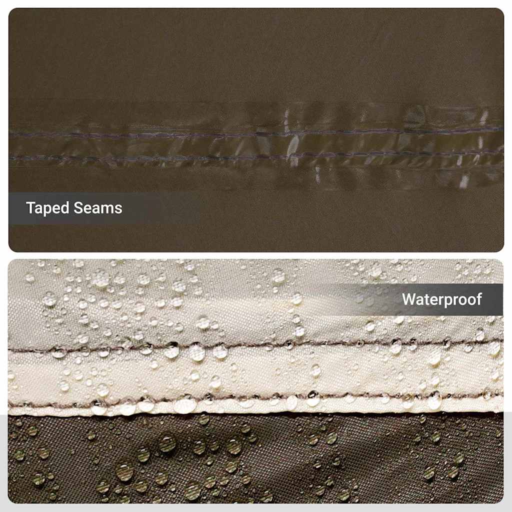 Angelzelt mit Dach Braun 514 x 465 x 187 cm Polyester