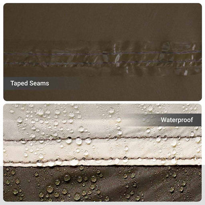 Angelzelt mit Dach Braun 514 x 465 x 187 cm Polyester