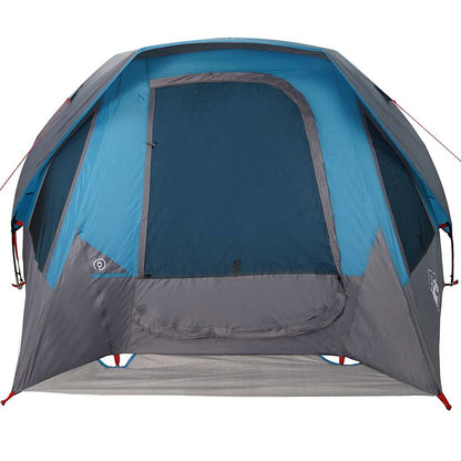 Campingzelt 4 Personen Blau Wasserdicht