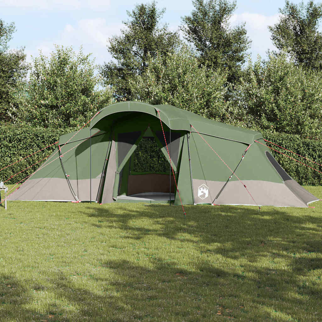 Tenda verde con tetto, 721 x 335 x 212 cm, poliestere