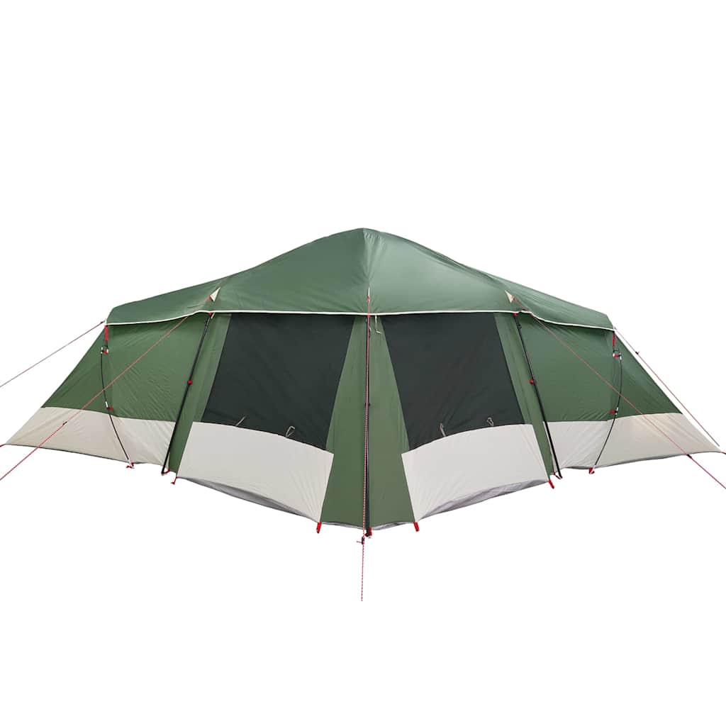 Tenda verde con tetto, 721 x 335 x 212 cm, poliestere