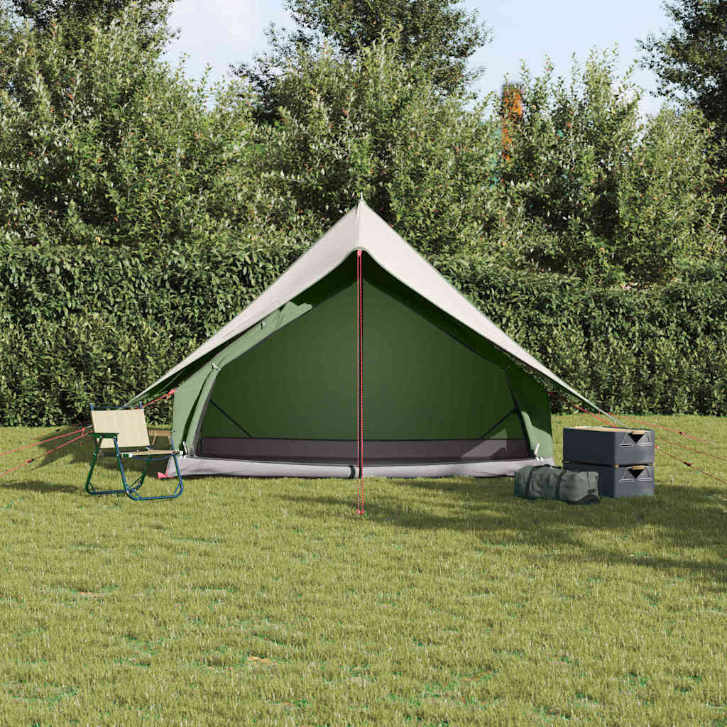 Tenda verde con tetto, 256 x 266 x 185 cm, poliestere