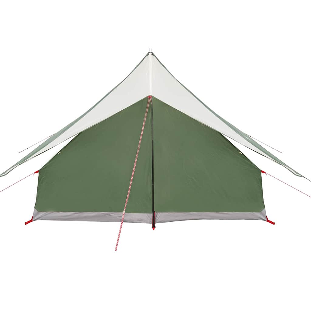 Tenda verde con tetto, 256 x 266 x 185 cm, poliestere