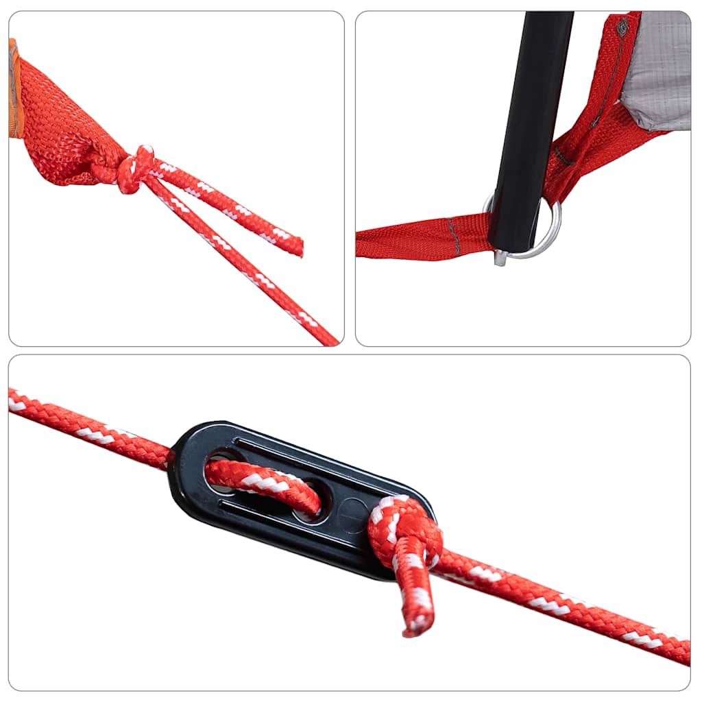 Tenda verde con tetto, 435 x 255 x 216 cm, poliestere