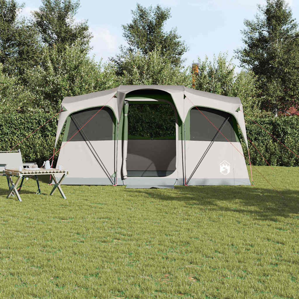 Tenda verde con tetto, 435 x 255 x 216 cm, poliestere