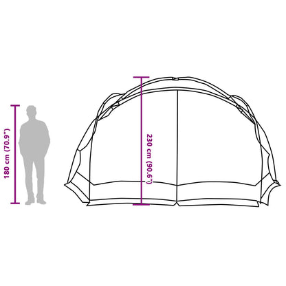 Zelte mit Dach Azurblau 434 x 434 x 230 cm Polyester