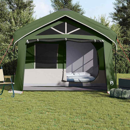 Tenda verde con tetto, 620 x 322 x 240 cm, poliestere