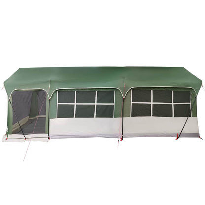 Tenda verde con tetto, 620 x 322 x 240 cm, poliestere