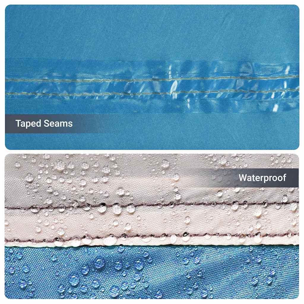 Familienzelt Blau und Grau 620 x 322 x 240 cm Polyester