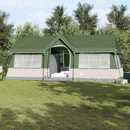 Tenda verde con tetto, 622 x 295 x 238 cm, poliestere