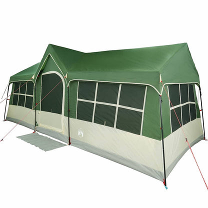 Tenda verde con tetto, 622 x 295 x 238 cm, poliestere
