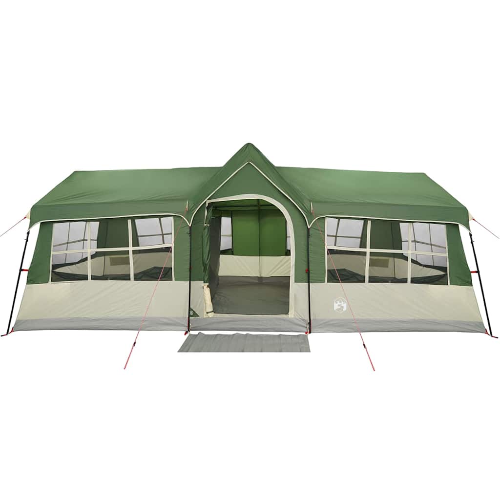 Tenda verde con tetto, 622 x 295 x 238 cm, poliestere