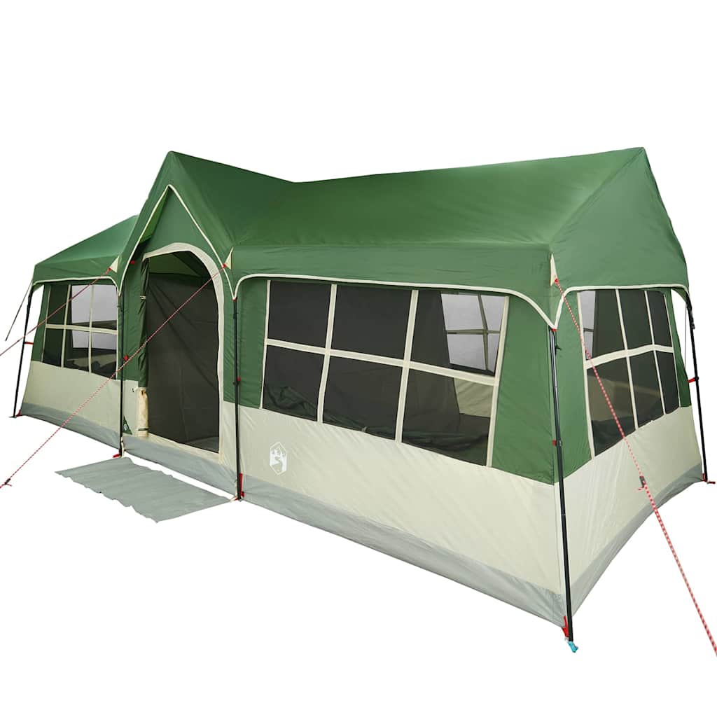 Tenda verde con tetto, 622 x 295 x 238 cm, poliestere