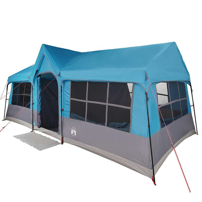 Tende con tetto, blu, 622 x 295 x 238 cm, poliestere