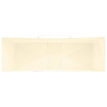 Papiertragetaschen 250 Stk. mit Henkeln Gelb 32x12x42 cm