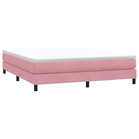 Boxspringbett ohne Matratze Rosa 180x210 cm Samt