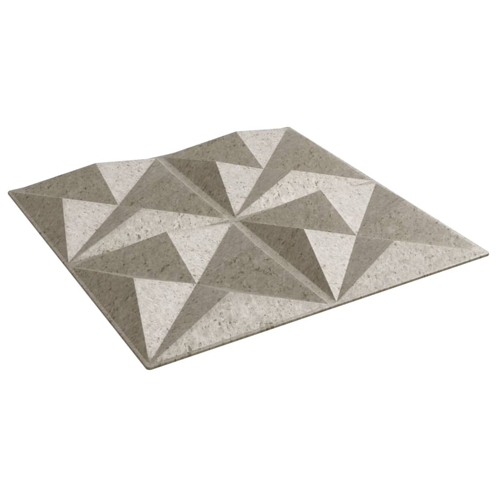 Wandpaneele 12 Stk. Beton 50x50 cm XPS 3 m² Origami