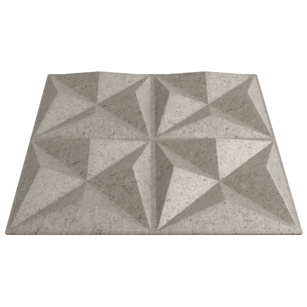 Wandpaneele 24 Stk. Beton 50x50 cm XPS 6 m² Origami