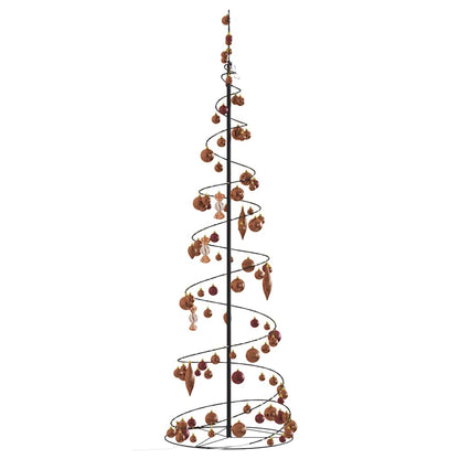 Weihnachtsbaum Kegelform mit Kugeln 120 LEDs Warmweiß 180 cm