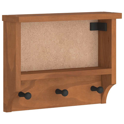 Wandgarderobe SANDNES 45x12x35 cm Massivholz Kiefer