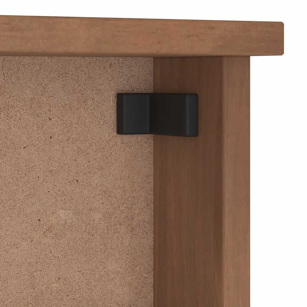 Wandgarderobe SANDNES 45x12x35 cm Massivholz Kiefer